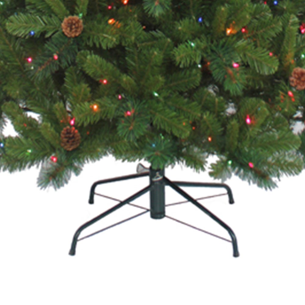 7.5 Foot Pre-Lit Burlington Spruce Tree - Multicolor