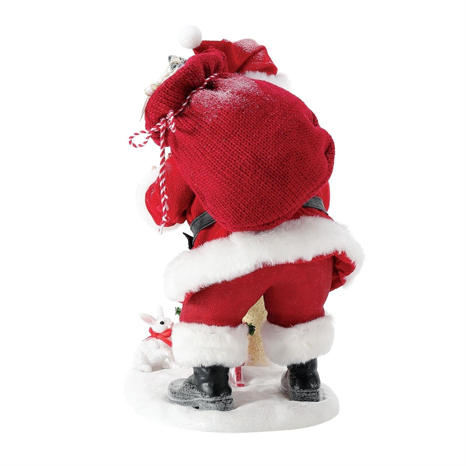 Adding Sparkle Santa Figurine