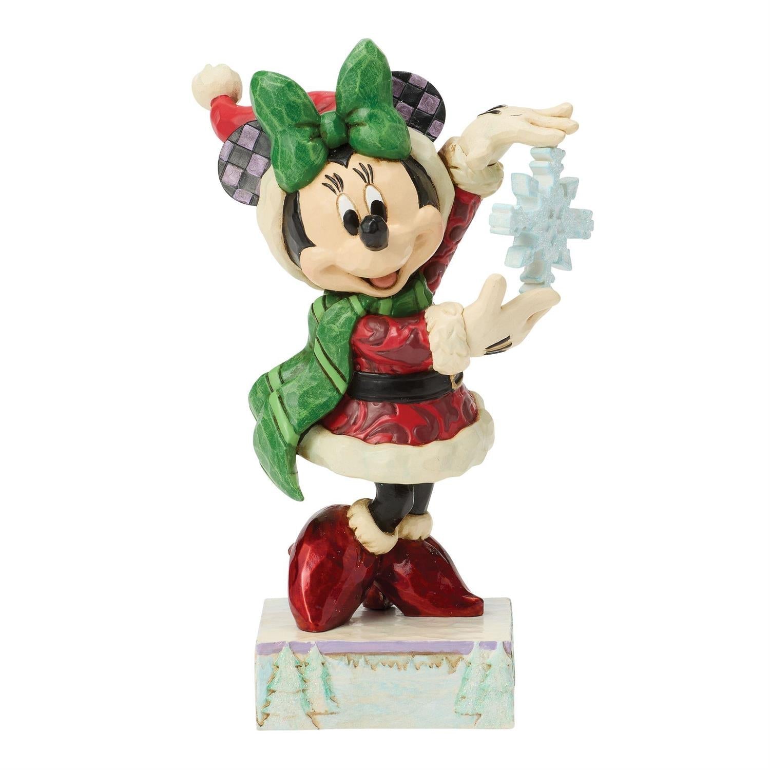 Minnie with Snowflake Figurine – Disney Traditions