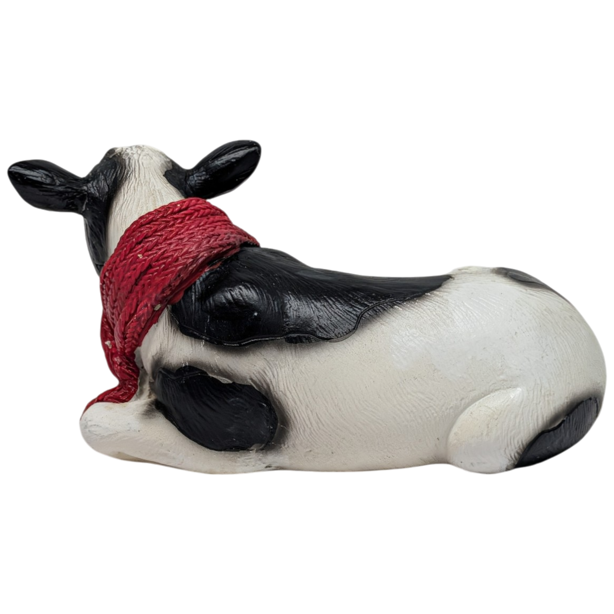 Country Cow Figurine - The Serene Recumbent Angel