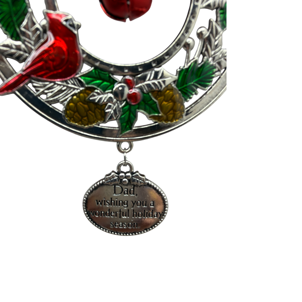 Jingle Bell Ornament -Dad, Wishing You A Wonderful Holiday Season