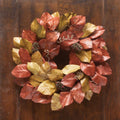 Burnished Magnolia Leaf Decor - 26" Wreath
