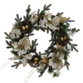 Iced Magnolia Wreath  - 22 Inch