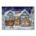 Nostalgic Christmas Market Advent Card with Envelope