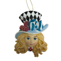 Alice - Alice in Wonderland Flat Back Character Head Ornament