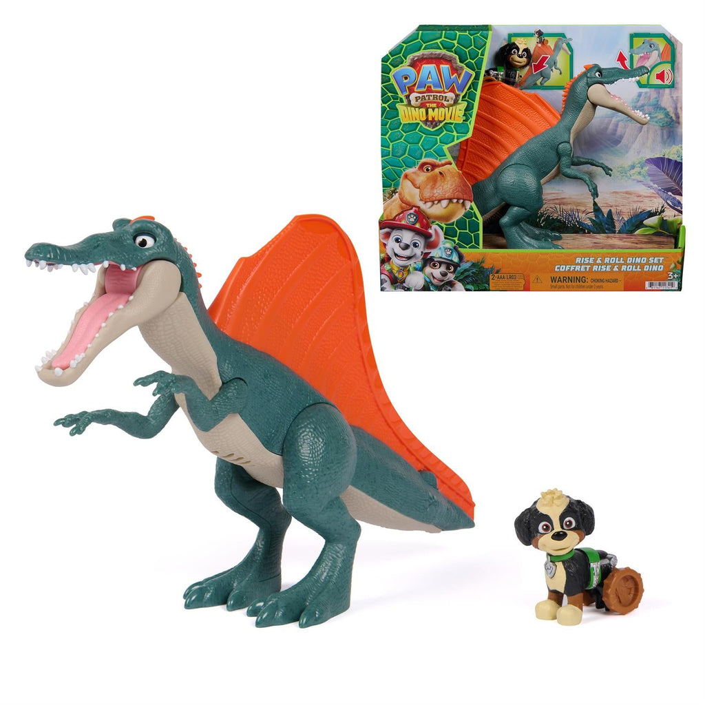 PAW Patrol The Dino Movie Rise and Roll Dino Set