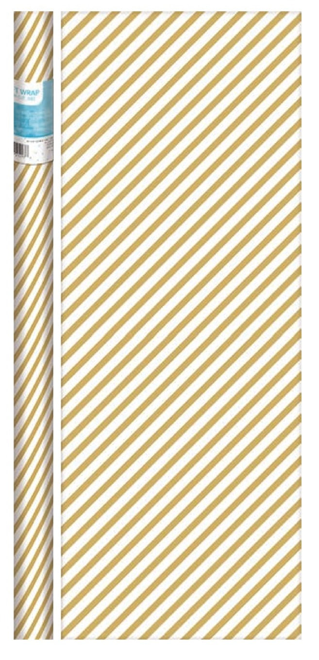 Golden Swirl Print Gift Wrap