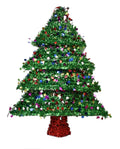 Garland Tinsel Christmas Tree Wall Hanging - 23 Inch