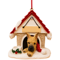Ceramic Doghouse Ornament - Great Dane