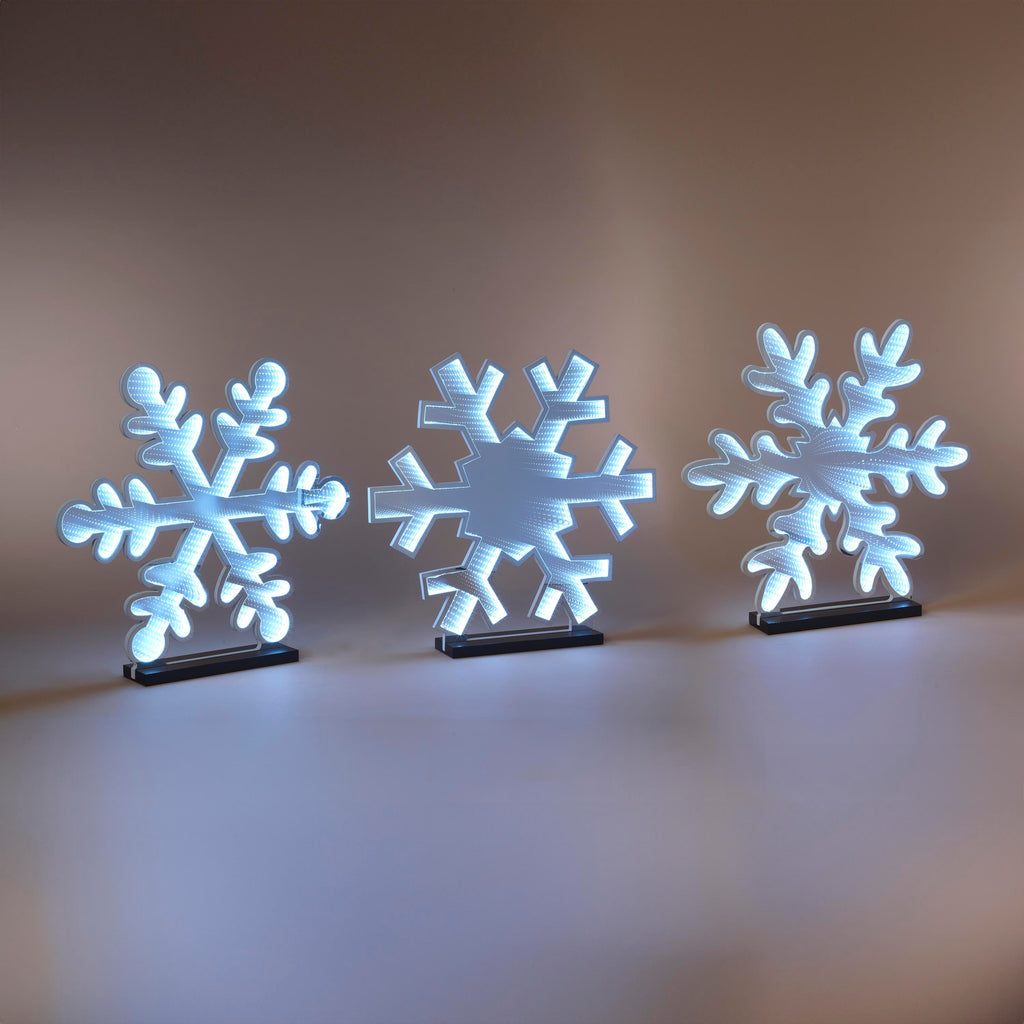 Infinity Lighted Holiday Snowflake – 30 inch -