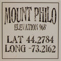 Local Towns Ceramic Coaster - Mt Philo