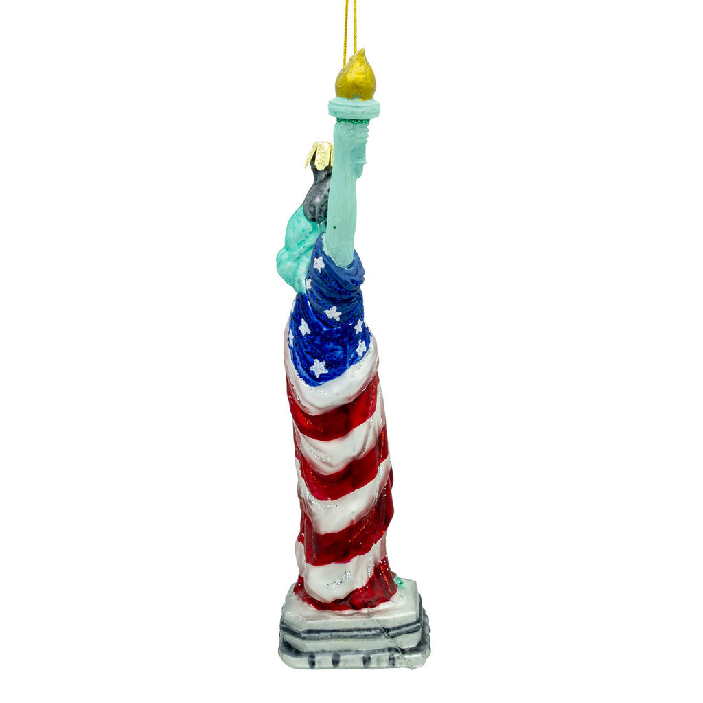 The America 250th Statue of Liberty Glass Ornament