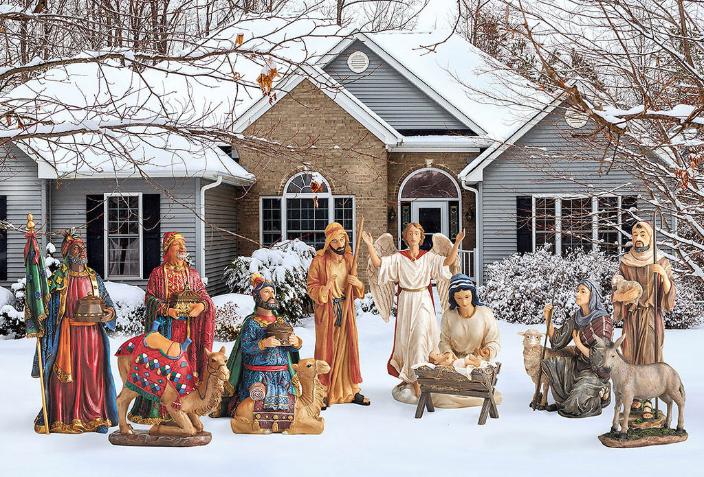 Outdoor Nativity Set - 12 Piece - 58" tall