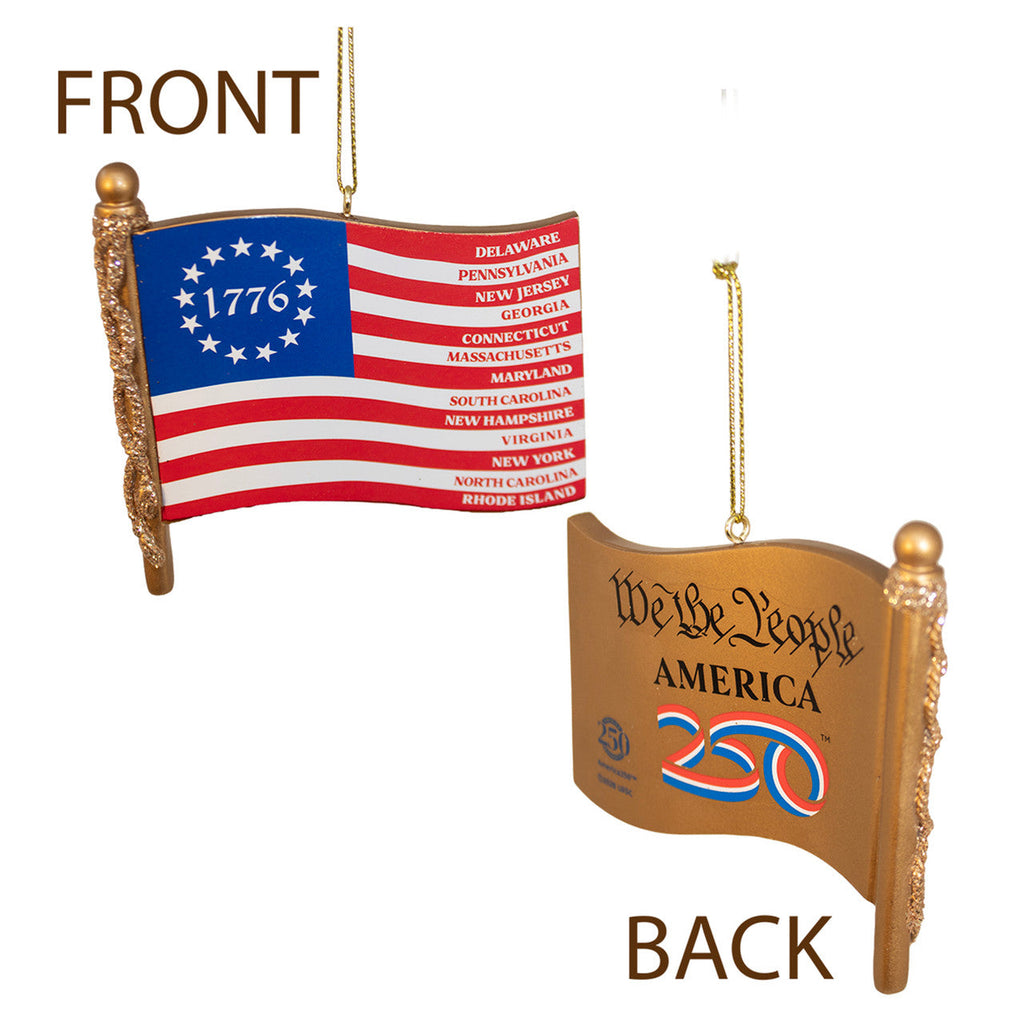 Thirteen Stars - One Dream: The 1776 Colonies Flag Ornament