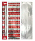 Kraft Embossed Foil Roll Wrap 2 Pack - Holiday Sentiments