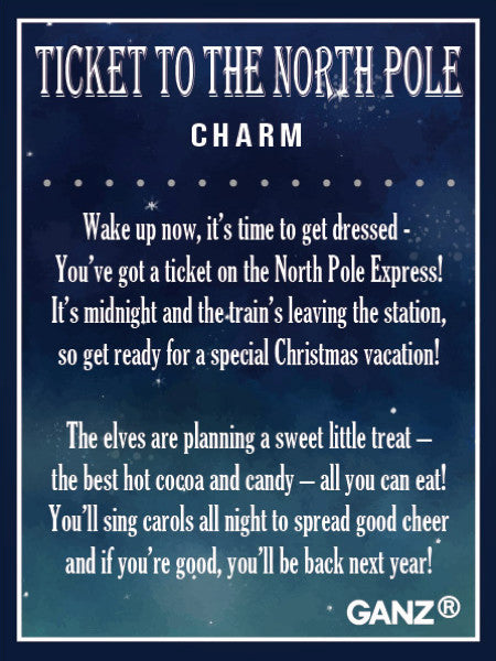 Ticket to the North Pole: A Magical Holiday Pocket Charm
