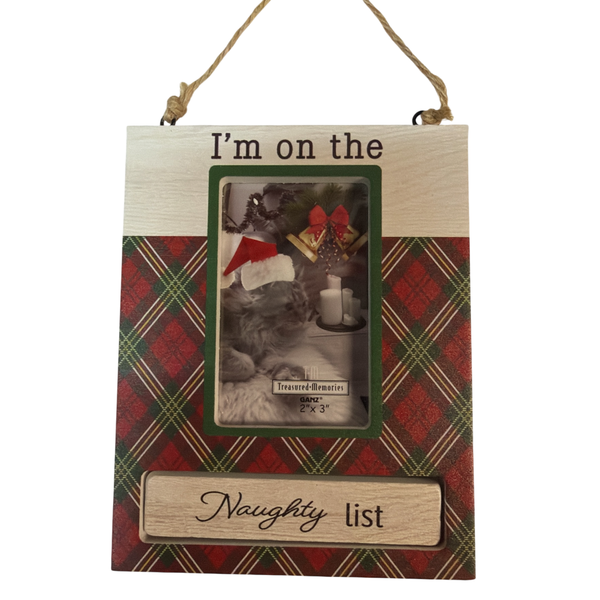 Pet Photo Frame Ornament - I'm on the Nice List